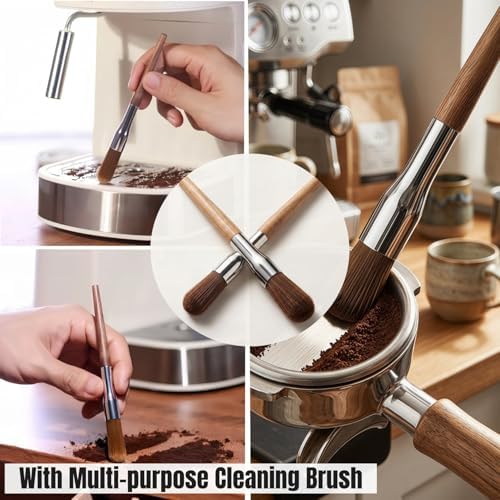 Coffee Grounds Knock Box, Large Stainless Steel Espresso Coffee Knock Box, Coffee Grind Knock Out Box with Removable Knock Bar and Coffee Brush, Coffee Grounds Container with Non-Slip Base - Image 5