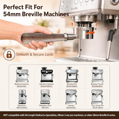 54mm Bottomless Portafilter, Compatible with Breville - Image 3