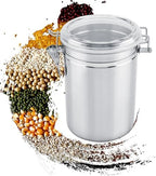 Cocoarm Stainless Steel Coffee Canister, Container Vacuum Sealed Storage Jar with Airtight Clamp Lid for Sugar Tea Bean (Extra Large 57L 13.1 X 14.4 X 18.5in) - Image 7