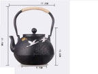 KYUSAR Japanese Cast Iron Teapot Chinese Teapot 1200ML Teapot Tea Pots Cast Iron Uncoated Process Iron Raw Iron Pot Tetsubin Tea Pot - Image 2
