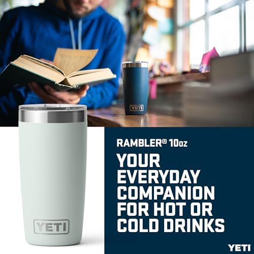 YETI Rambler 10 oz (295 ml) Tumbler with Removable Magslider Lid, Stainless Steel Vacuum Insulated Coffee Cup, Ridgeline - Image 2
