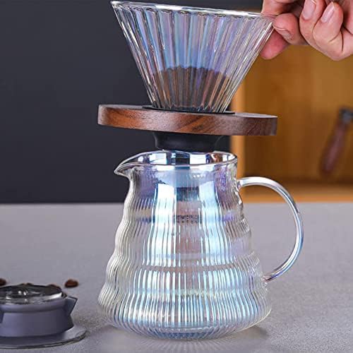 Pour Over Coffee Maker Set with Dripper, 500ml Glass Coffee Server - Image 5