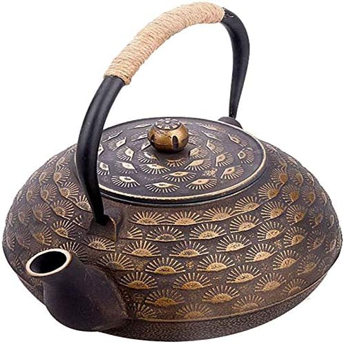 1.8L Japanese Cast Iron Teapot with Stainless Steel Infuser/Filter for Loose Tea Universal for Stove Handle Anti-scalding, Healthy Tetsubin Tea Kettle As Gift - Image 2