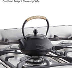 Cast Iron Teapot Large Japanese Tetsubin Kettle with Stainless Steel Infuser for Loose Leaf Tea Teapot Coated with Enameled Interior 1200ml/40oz - Image 6