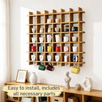 Mug Shelf for Wall, 41.3 x 35.2 Inch Coffee Mug Display Shelf - Image 7