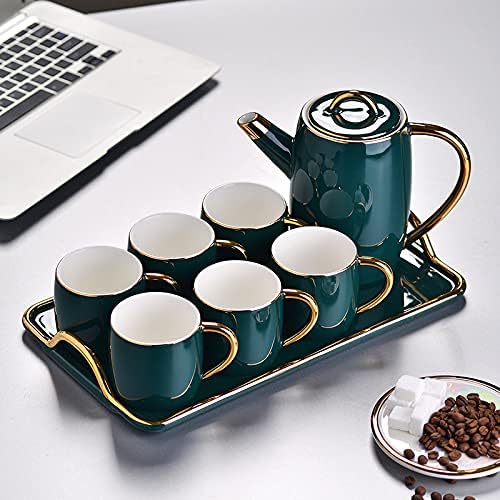 Water Pitcher Afternoon Tea Set Simple Home Hotel Cold Kettle Ceramic Coffee Cup and Saucer Set Water Jug - Image 3