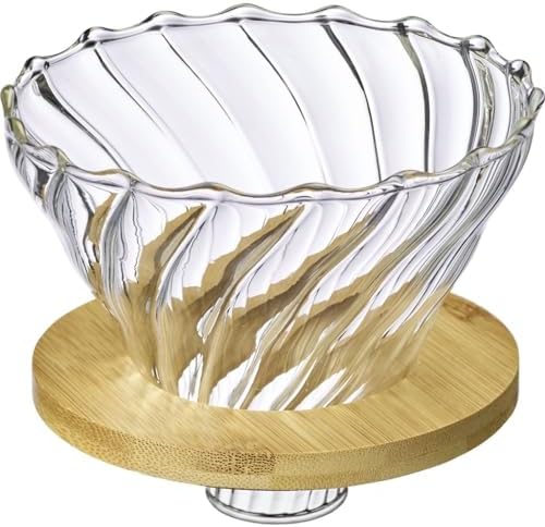 Westmark Brasilia Glass Coffee Filter - High Quality Attachment for Hand Filtered Coffee with Pour-Over Method - Glass, Bamboo, Naturally Contains No BPA by Westmark