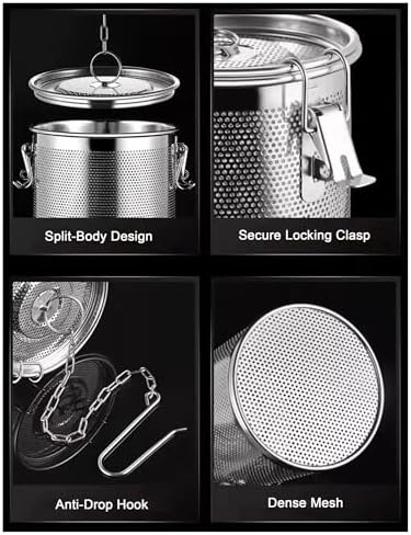 Stainless Steel Spice Infuser Basket Cooking Infuser Reusable Large Spice Strainer for Home Restaurant Kitchen(1.2 mm/30 x 30 cm) - Image 4
