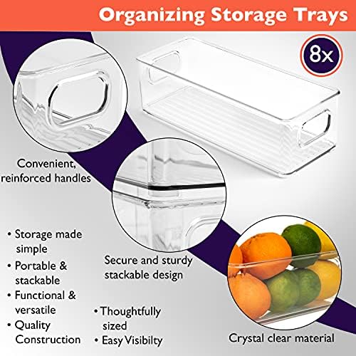 ClearSpace Plastic Pantry Organization and Food Storage Bin – Great Kitchen Organization and Kitchen Storage – Fridge Organizer Bins– 16 Pack - Image 2