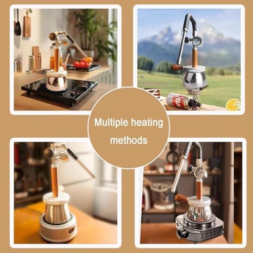 Outdoor Steam Milk Frother, Milk Frother and Steamer, Stainless Steel Kettle with Steam Nozzle and Pressure Gauge for Making Milk Froth. (M1) - Image 7