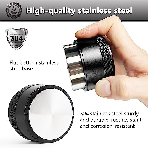 NEOUZA 58mm Coffee Palm Tamper Barista Leveler Tool Spring Loaded Stainless Steel Flat Base for Espresso Machine Portafilter - Image 5