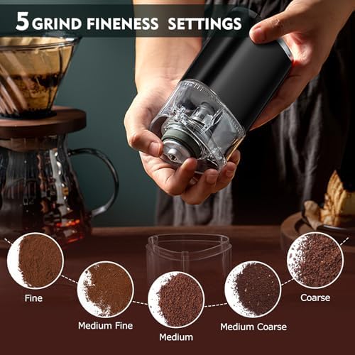 Electric Coffee Burr Grinder, Adjustable 155ml Home Mill with Auto Shutoff - Image 7