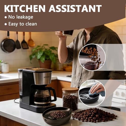 Digital Coffee Scale, 0.1 High-Precision Smart Coffee Scale with LED Display, USB Non-Slip Tea Scales for Baking & Cooking - Image 7
