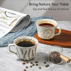 11 oz Ceramic Coffee Mug, Stoneware Teacup with Handle - Image 5