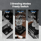 MHW-3BOMBER Extra-Large Coffee Scale with Timer, 5.9 * 5.9in, Digital Pour-Over Scale with Flow Rate, 2kg/0.1g Espresso Scale, 3-Brew Mode, Rechargeable Coffee Bean Weight Scale,Black,ES5663 - Image 5
