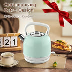 Electric Tea Kettle, 1500W Electric Kettle for Boiling Water, Food Grade Stainless Steel 2L Tea Kettle with Ergonomic Handle, Hot Water Boiler Auto Shut-off, Boil-Dry Protection - Image 6