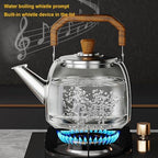 316 Stainless Steel Tea Kettle Whistling Teapot Stovetop Fast Boiling Whistling Tea Kettle For Stove Top(6l) One Color 5L - Image 2