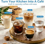 XIXUBX 20 Bar Espresso Machine, Milk Frother, Touchscreen & Pressure Gauge - Image 7