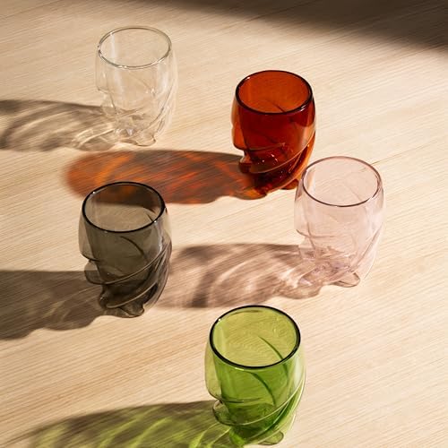 Bodum Double Walled Glasses Pack of 6 Pavina Paris Transparent Pink - 270 ml Cups - Dishwasher Safe Thermal Cup - Mouth-blown Borosilicate Glass - Image 5
