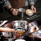 13 Pcs Espresso Accessories Set 51mm Tamper WDT Espresso Distribution TOOL Kit Frothing Pitcher, Mat, Latte Art Pen, Sandalwood Tamping Station, Barista Towel, Brush and Decorative Stencils - Image 5
