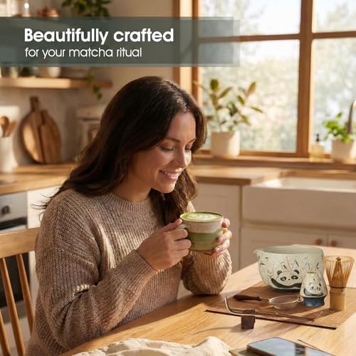 Matcha Set, 7-Piece Matcha Whisk Set with Bowl & 100-Prong Whisk - Image 4