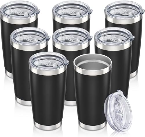 20 oz Tumbler with Lid Stainless Steel Insulated Tumblers Bulk Cups Mug by Orebigo