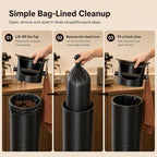 Large Espresso Knock Box for Coffee Grounds with 25 Garbage Bags and Towel - Image 6