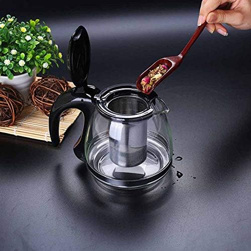 Tea Kettle,Teapot with Infuser Creative Design Glass Teapot 750ml, Fashion Glass Teapot for Tea Flower with Removable Steel Infuser Tea Kettle Teapot - Image 5