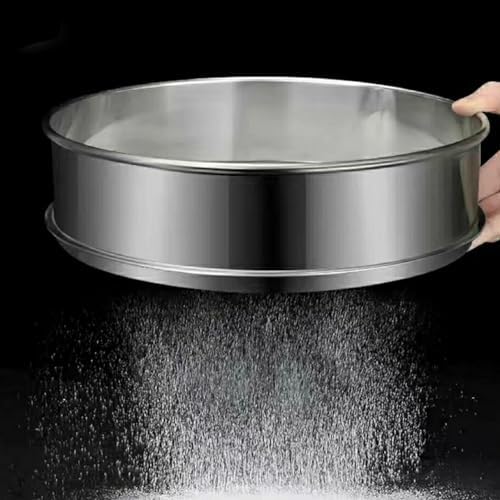 Stainless Steel Test Sieve Multiple Mesh Sizes (0.003-12.5mm) 15-40cm Diameter Silver(Mesh 0.58mm) - Image 5