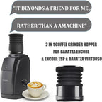 ‌Premium 2-in-1 Coffee Grinder Hopper with Silicone Bellow & Aluminum Lid | Perfect for Encore & Virtuoso Espresso Machines - Image 2