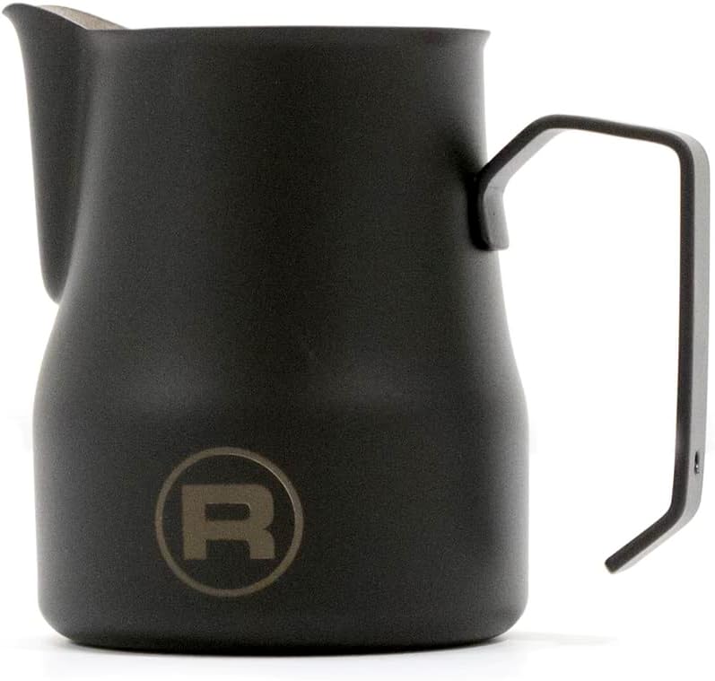 Rocket 12oz Frothing Pitcher Set (Matte Black & Matte White) Barista Accessory Bundle - Image 2