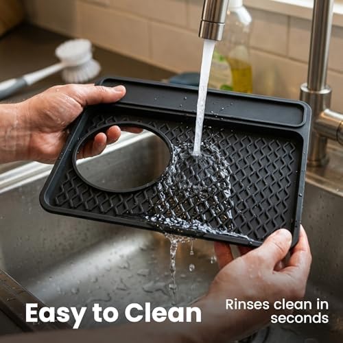3-in-1 Silicone Mat for Breville Espresso Machine 870/880: Coffee Bar Mat + Top Mat + Tamping Mat – Food-Grade Silicone, Waterproof, Non-Slip, Heat-Resistant, Breville Espresso Machine Accessories - Image 6