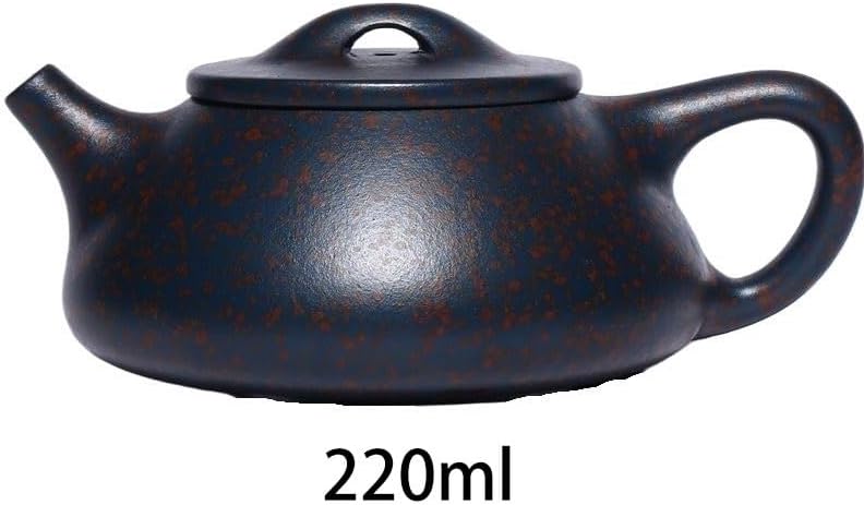 Tea Pots For Loose Tea Purple Clay Pot Retro Simple Purple Clay Pot Handmade Tea Set Home Office Tea Set Floral Teapot Drinking Set Tea Infuser Pot - Image 2