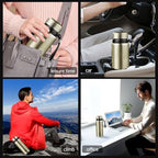 60 oz Smart Water Bottles with Digital Temperature Display Coffee Tea Infuser Bottle LED Thermal Cup Double Walled Vacuum Insulated Stainless Steel Flask Leak Proof Travel Mug Keep Warm (gold) - Image 7