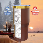 20 oz Tumbler Bulk Stainless Steel Tumblers with Lids and Straws Brown - Image 4