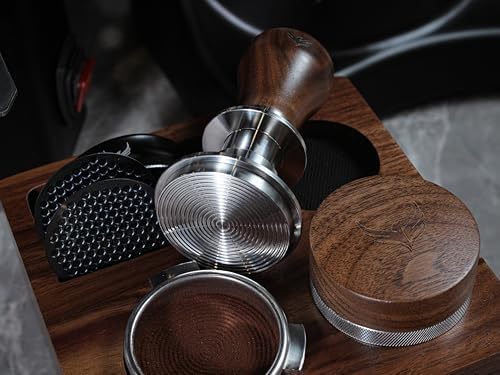 Espresso Tamper 51.5mm for La Pavoni Post Millenium Models Calibrated, Auto-Leveling and Spring Loaded Design Stainless Steel Ripple Base Coffee Tamper with 20lb / 25lb / 30lbs Replacement Springs - Image 2