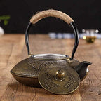1200ML Antique Cast Iron Teapot with Removable Stainless Steel Filter for Loose Leaf Tea, Japanese Healthy Tetsubin Tea Kettle As Gift - Image 3