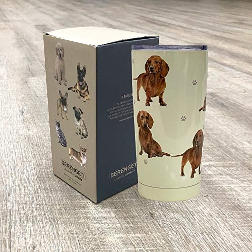 SERENGETI Dachshund 20 Oz. Stainless Steel, Vacuum Insulated Tumbler with Spill Proof Lid - 3D Print - Insulated Travel mug for Hot or Cold Drinks (Dachshund Tumbler) - Image 6