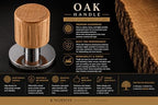 Self Leveling Coffee Tamper 54mm with Oak Handle - Image 6