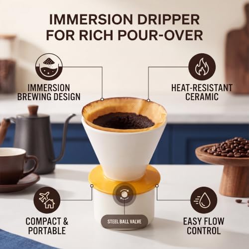 Ceramic Pour Over Coffee Dripper for Manual Brewing - Image 3