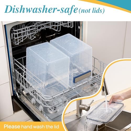 Vtopmart 8.5L Extra Large Flour Sugar Storage Containers, 2 PCS, Black - Image 4