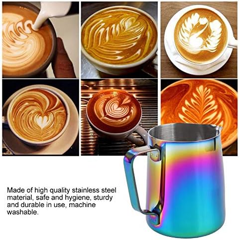 350ml Stainless Steel Milk Frothing Pitcher Frothing Pitcher Frothing Pitcher Coffee Cup Latte Art Milk Frother - Image 4