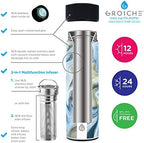 GROSCHE Chicago Vacuum Insulated Tea Infuser Bottle, 15.2 oz - Image 2