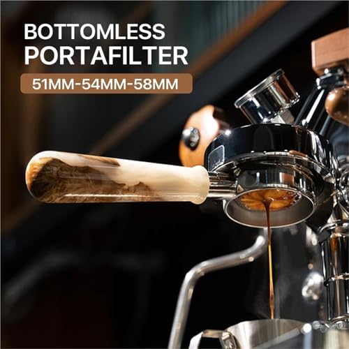 51/54/58mm Bottomless Portafilter Replacement Filter Basket，Compatible For Delonghi，Espresso Machine Barista Accessory(51mm black) - Image 3