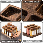 Yangbaga Glass Spice Jars with Labels, 24pcs 4oz Seasoning Jars with 2 Rack - Image 6