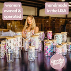Sip-Sip Hooray! Howdy Hearts 40oz Glass Tumbler with Lid and Straw, Valentine's Day Gift for Her, Galentine's Day Iced Coffee Cup, Western Heart - Image 4