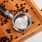 Bottomless Portafilter 58mm Compatible with E61 Group, Rancilio/Expobar/Rocket Espresso Machines, 2 ears 58mm Portafilter, Filter Basket Included (Redwood) - Image 7