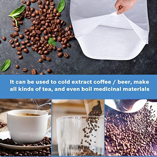 50 Pack Cold Brew Coffee Filters, 20" X 20" Commercial Bags, Brew Up To 5 LBS Coffee, Filter Bag, 5 Gallon - Image 4