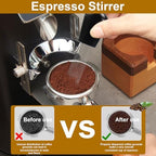 53mm Espresso Accessories Kit, Spring Loaded Calibrated Tamper, WDT Tool, Puck Screen and Dosing Funnel Set Fits Delonghi 53 mm Espresso Coffee Machines and Portafilter, Professional Barista Tools - Image 3