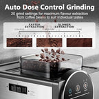 CUSIMAX Espresso Machine with Grinder, 20 Bar Professional Expresso Coffee Machines with Milk Frother Steam Wand, Espresso Maker with 60oz Removable Water Tank, Cappuccino & Latte Machine for Home - Image 3